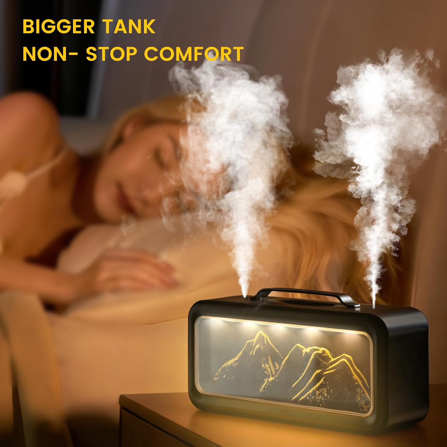 Humidifier Nursery Quiet - เครื่องเพิ่มความชื้นขนาดเล็กสำหรับห้องนอน รุ่นอัพเกรดใหม่ปี 2026, เครื่องเพิ่มความชื้นแบบเติมน้ำด้านบนขนาด 600 มล.