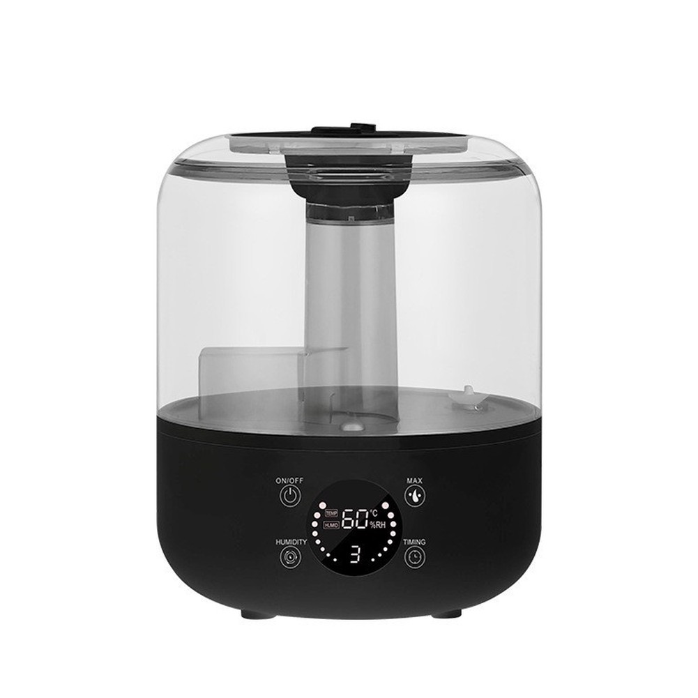 Humidifier Nursery Quiet - เครื่องเพิ่มความชื้นแบบหัวฉีดคู่ 3 ลิตร พร้อมถังเติมน้ำด้านบน สำหรับห้องนอน ห้องนั่งเล่น