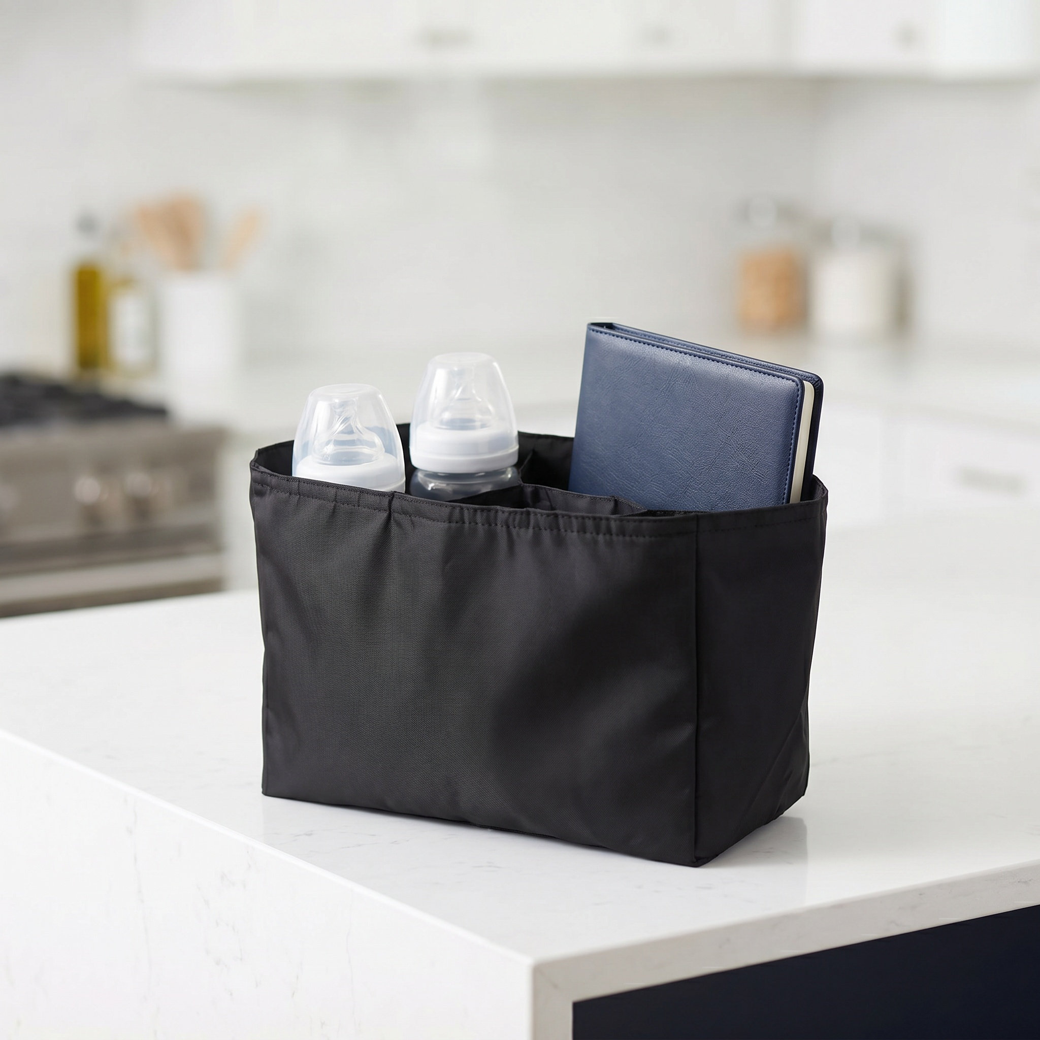 Baby Nursery Essentials - กระเป๋าใส่ของอเนกประสงค์สำหรับคุณแม่ ความจุขนาดใหญ่ กระเป๋าใส่ผ้าอ้อมแบบถอดได้ สำหรับกระเป๋าถือเดินทาง อุปกรณ์จำเป็นสำหรับเด็ก