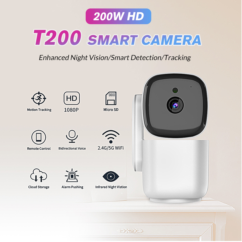 Baby Monitor Split Screen - กล้องวงจรปิด PTZ ภายในอาคาร T200 1080P 355