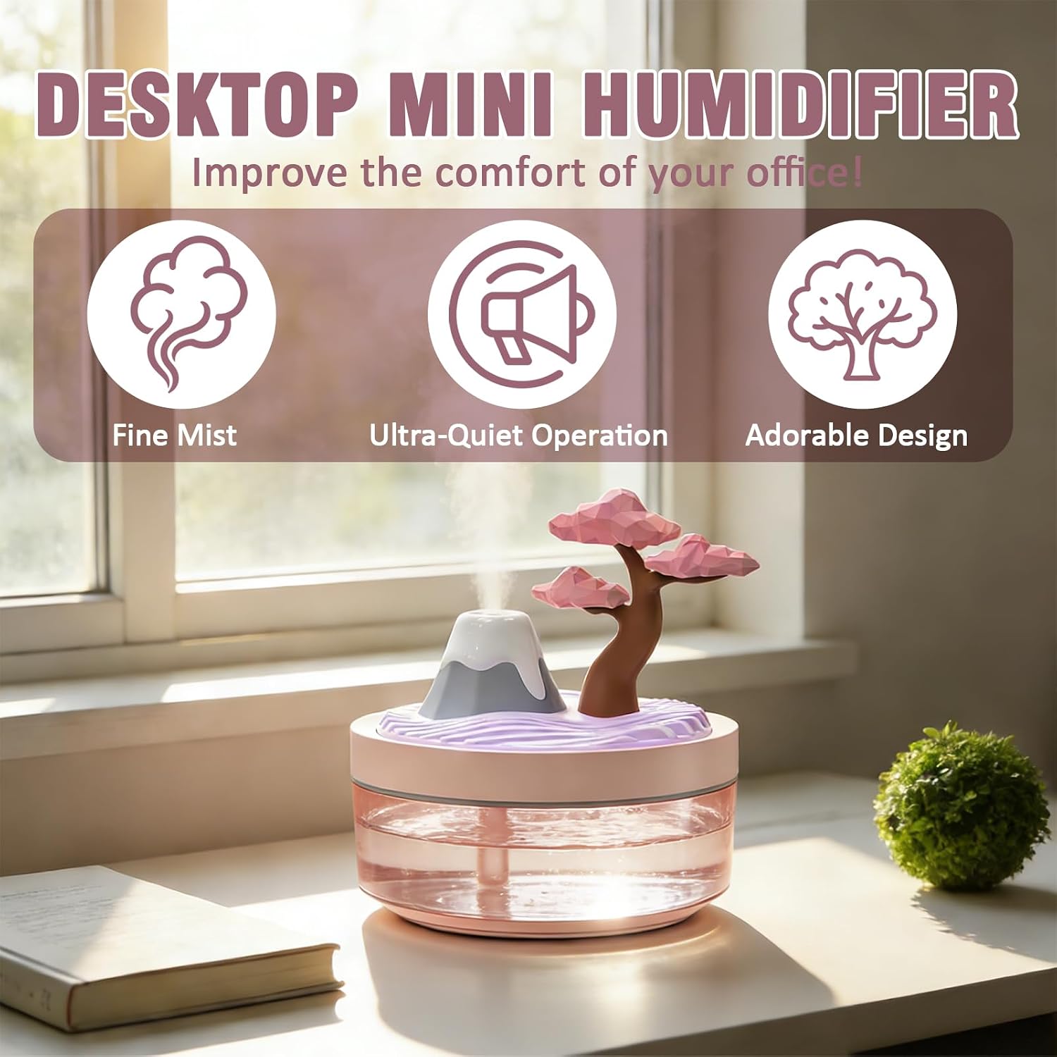 Humidifier Nursery Quiet - เครื่องเพิ่มความชื้นในอากาศรุ่นใหม่ปี 2026 รุ่นเชอร์รี่ บลอสซัม คูล มิสต์