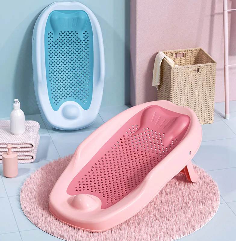 Baby Nursery Carpet - เบาะรองอาบน้ำเด็กแรกเกิดแบบปรับได้ พร้อมตาข่ายกันลื่น แผ่นรองอาบน้ำเด็ก ตาข่ายอาบน้ำเด็กอ่อน ที่วางอาบน้ำเด็กอเนกประสงค์
