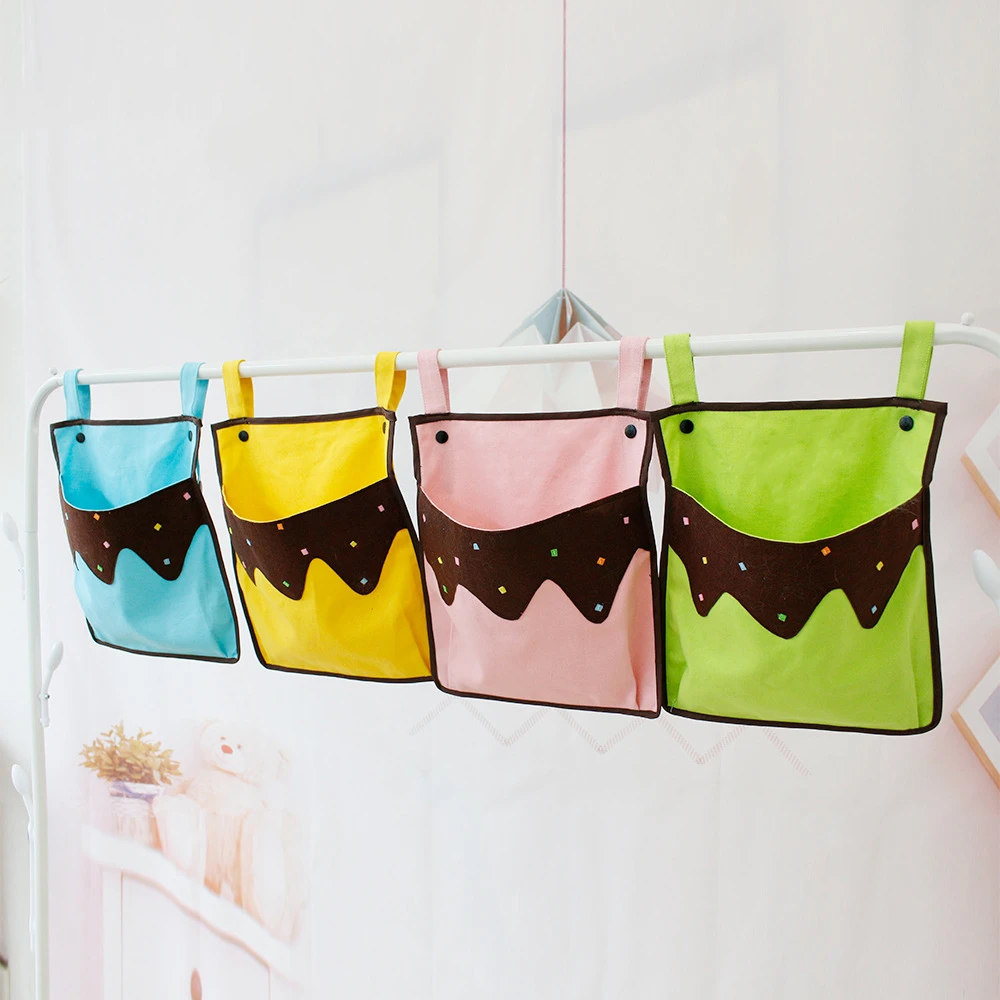Baby Nursery Bedding - ผ้าฝ้ายแขวนเก็บกระเป๋าการ์ตูนทารกแรกเกิด Crib COT Organizer ของเล่นเด็กกระเป๋าผ้าอ้อมสําหรับชุดเครื่องนอนเด็ก COT