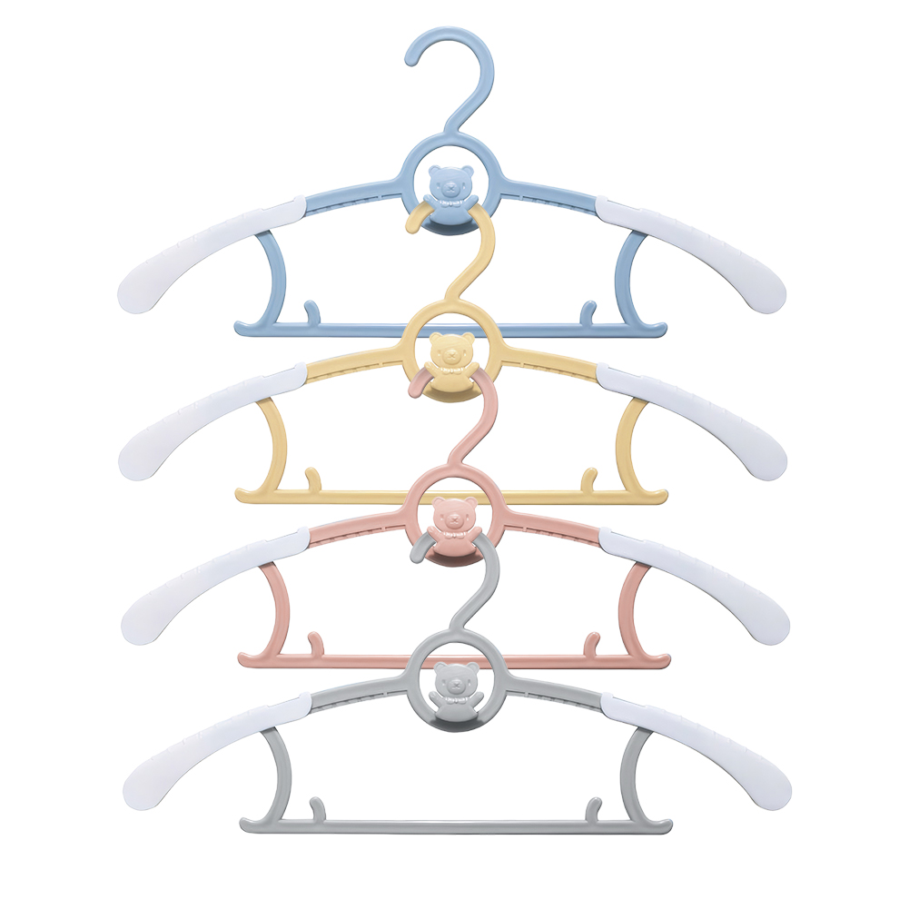 Baby Nursery Hangers - ไม้แขวนเสื้อเด็กแบบยืดหดได้ 10 ชิ้น ประหยัดพื้นที่ สำหรับห้องเด็กอ่อน ไม้แขวนเสื้อเด็กผู้หญิง