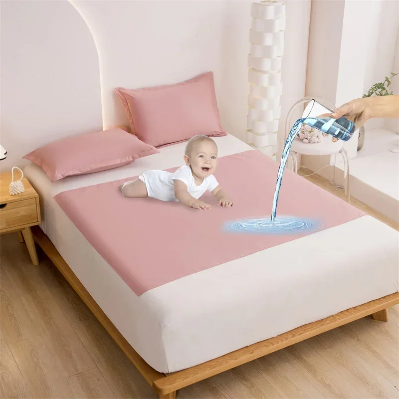 Baby Nursery Carpet - ผ้ากันน้ำแบบซักได้สำหรับเด็กหรือผู้สูงอายุ แผ่นรองเปลี่ยนผ้าอ้อม ป้องกันเตียง ป้องกันปัสสาวะ ระบายอากาศได้