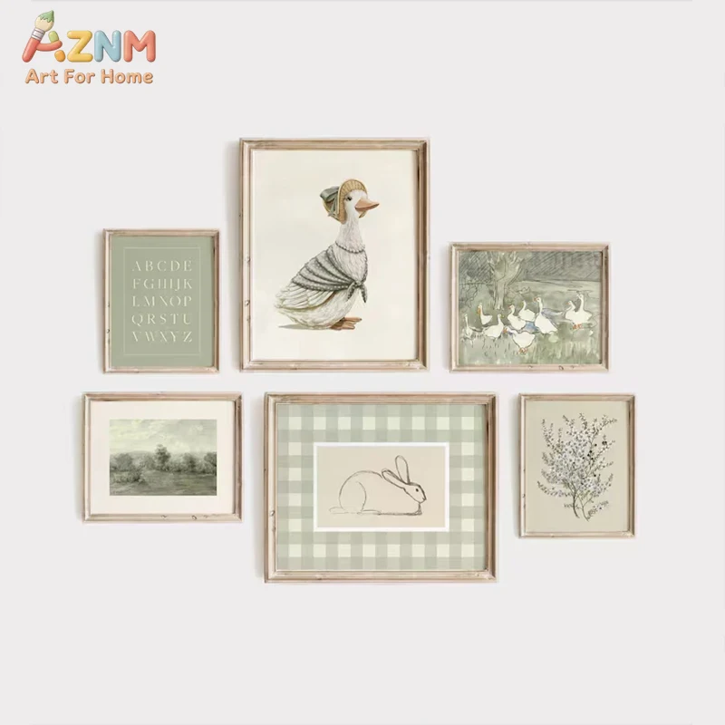 Baby Nursery Vintage - AZNM วินเทจ ปีเตอร์ แรบบิท เจมิม่า พัดเดิล-ดั๊ก