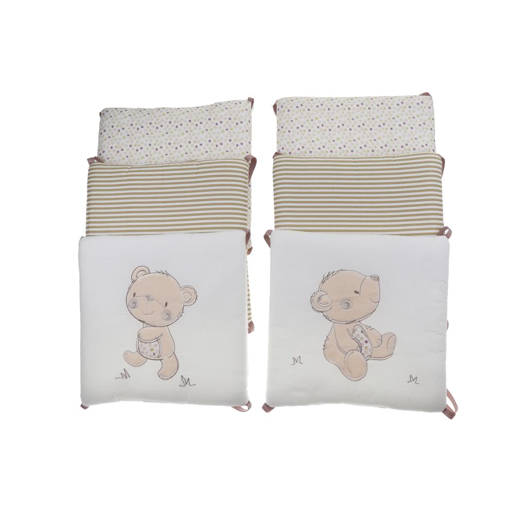 Baby Nursery Bedding - ชุดเครื่องนอนเด็กอ่อน ผ้าฝ้ายสำหรับป้องกันเตียงเด็กและเปลเด็กเล็ก