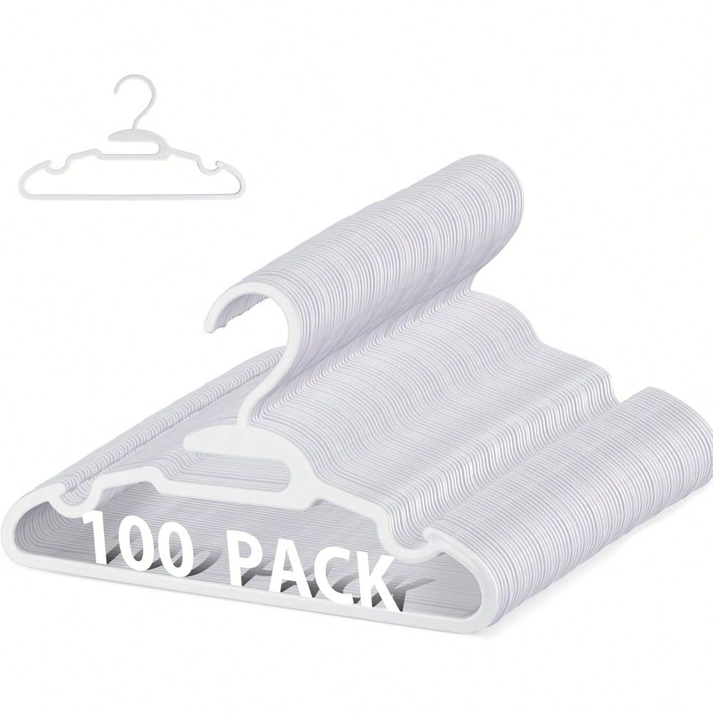 Baby Nursery Hangers - 70 100 แพ็คไม้แขวนเสื้อเด็ก ไม้แขวนเสื้อพลาสติกสำหรับตู้เสื้อผ้า, ไม้แขวนเสื้อเด็กทารกสำหรับเสื้อผ้า, ไม้แขวนเสื้อเด็กแรกเกิดรูปตัว
