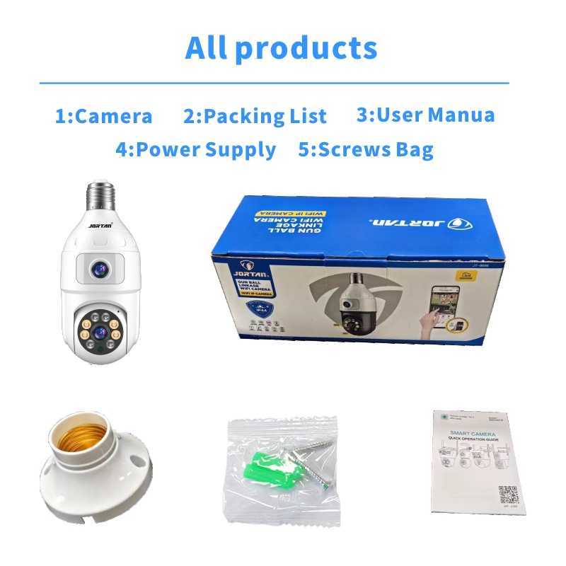 กล้องวงจรปิดหลอดไฟ 4MP ขั้ว E2 - Baby Monitor Split Screen บทวิจารณ์และราคา