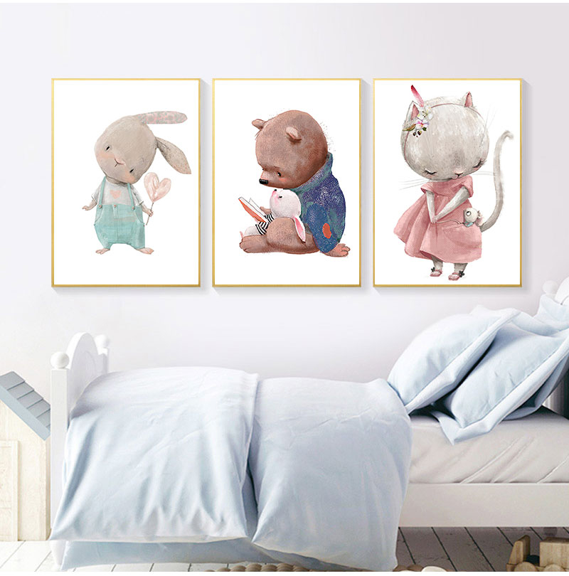 ภาพพิมพ์ศิลปะตกแต่งแบบไม่มีกรอ - Baby Nursery Prints บทวิจารณ์และราคา