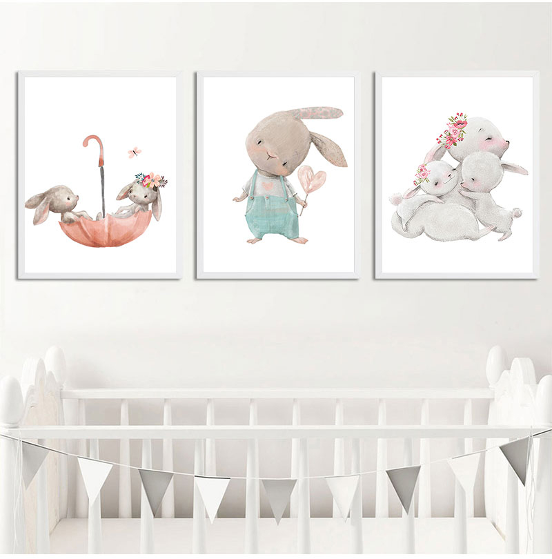 ภาพพิมพ์ศิลปะตกแต่งแบบไม่มีกรอ - Baby Nursery Prints บทวิจารณ์และราคา