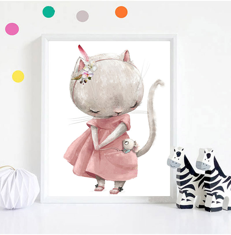 ภาพพิมพ์ศิลปะตกแต่งแบบไม่มีกรอ - Baby Nursery Prints บทวิจารณ์และราคา