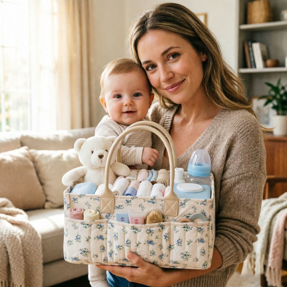 ตะกร้าเก็บของใช้เด็กอ่อนแบบพกพ - Baby Nursery Essentials บทวิจารณ์และราคา