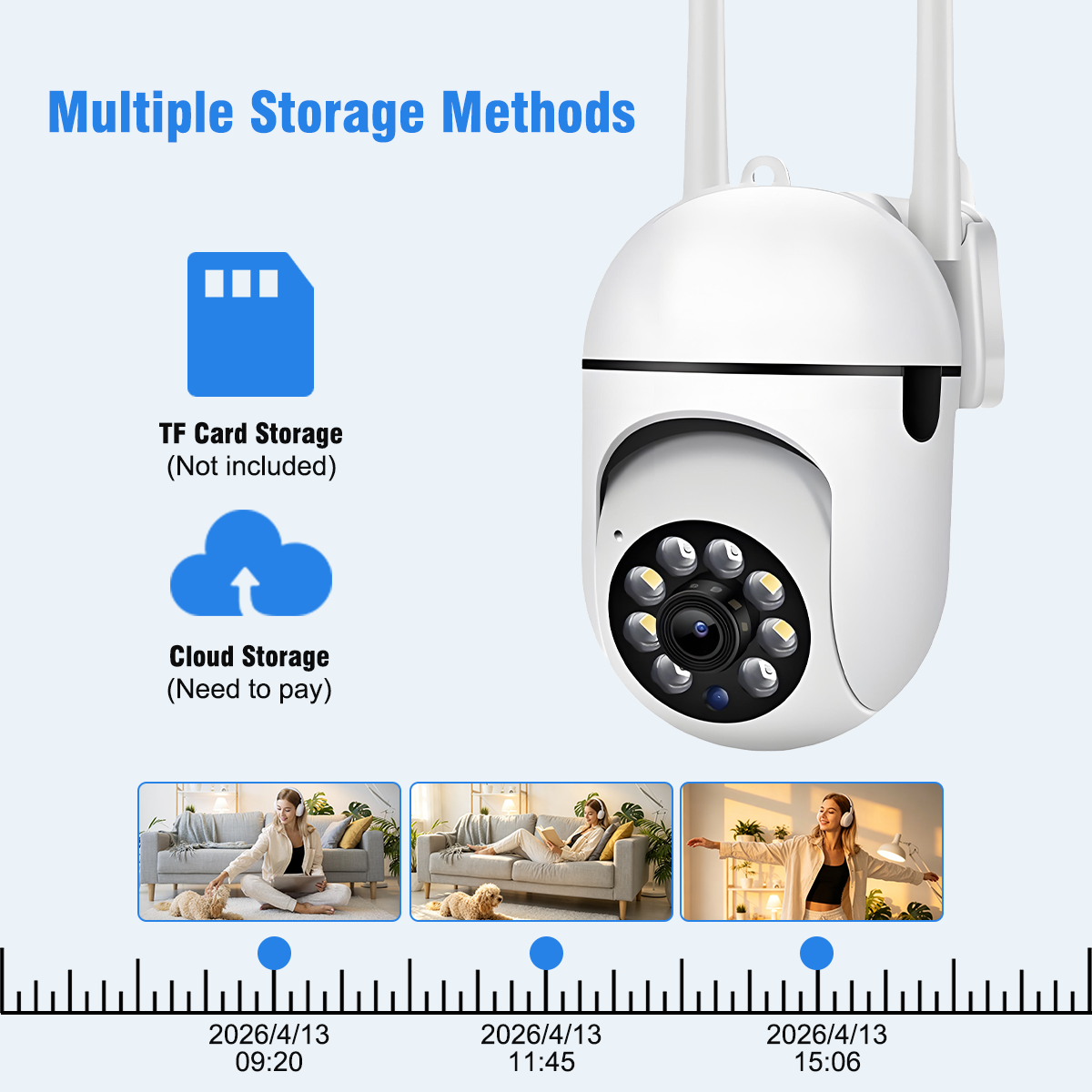กล้องวงจรปิดไร้สาย 8MP สำหรับภ - Baby Monitor Split Screen บทวิจารณ์และราคา