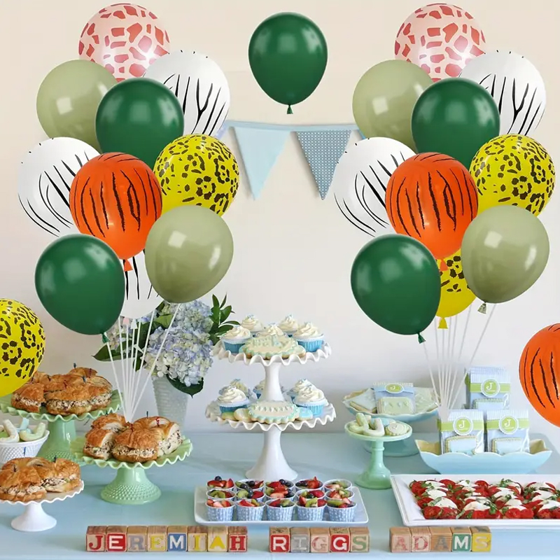 12 นิ้วธีมปาร์ตี้ในป่าบอลลูนลา - Baby Nursery Jungle Theme บทวิจารณ์และราคา