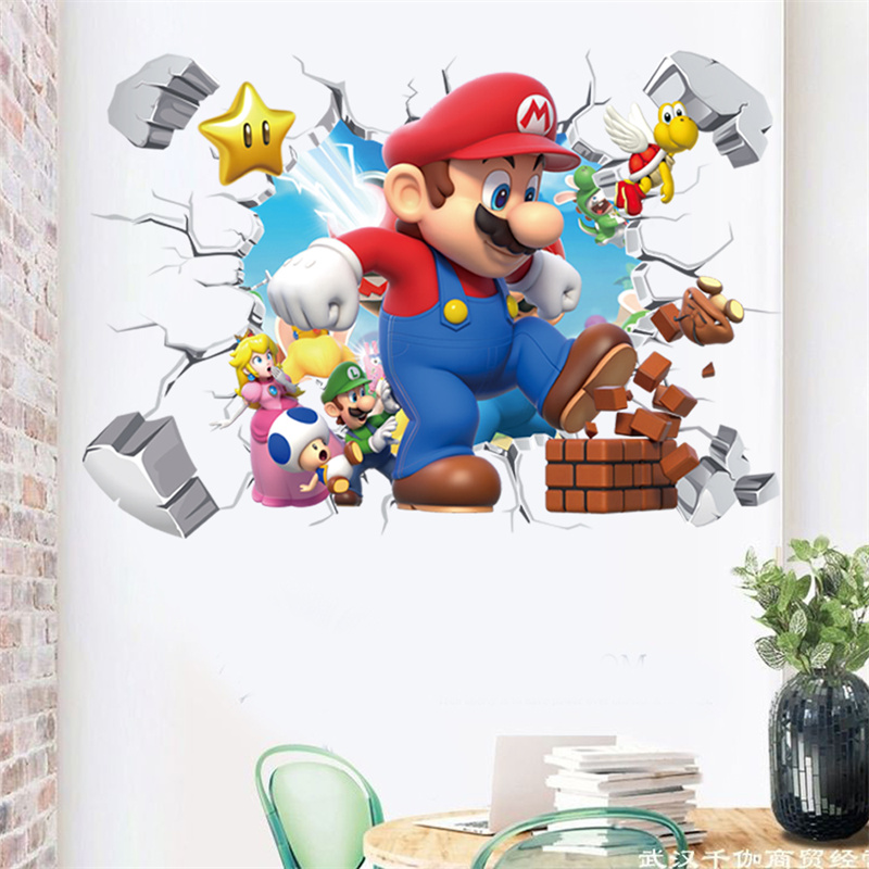 3D การ์ตูนอะนิเมะเกมตัวละครสติ - Baby Nursery Stickers บทวิจารณ์และราคา