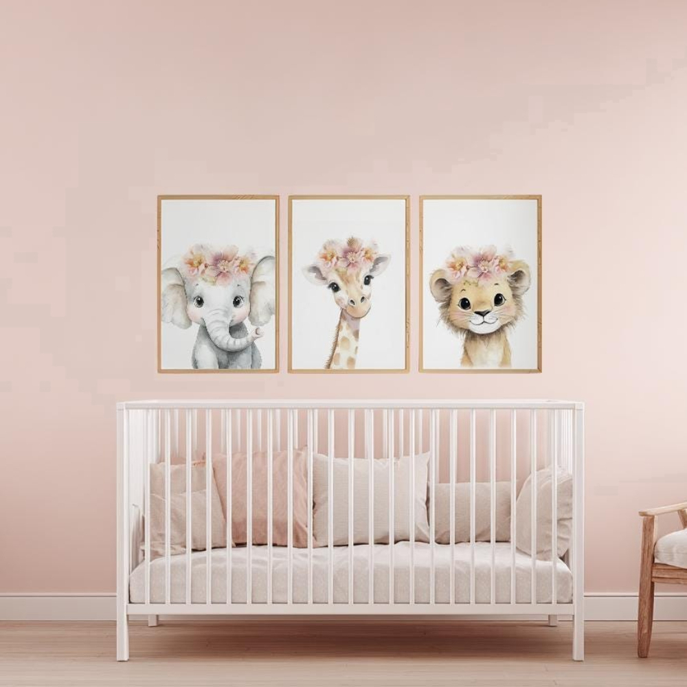 ชุดภาพตกแต่งผนังห้องเด็กผู้หญิ - Baby Nursery Kit บทวิจารณ์และราคา