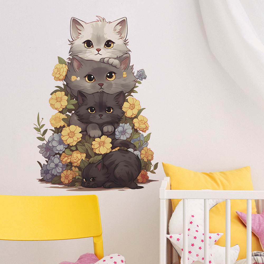 แมวน่ารักไวนิลเด็กสติ๊กเกอร์ติ - Baby Nursery Ideas Girl บทวิจารณ์และราคา