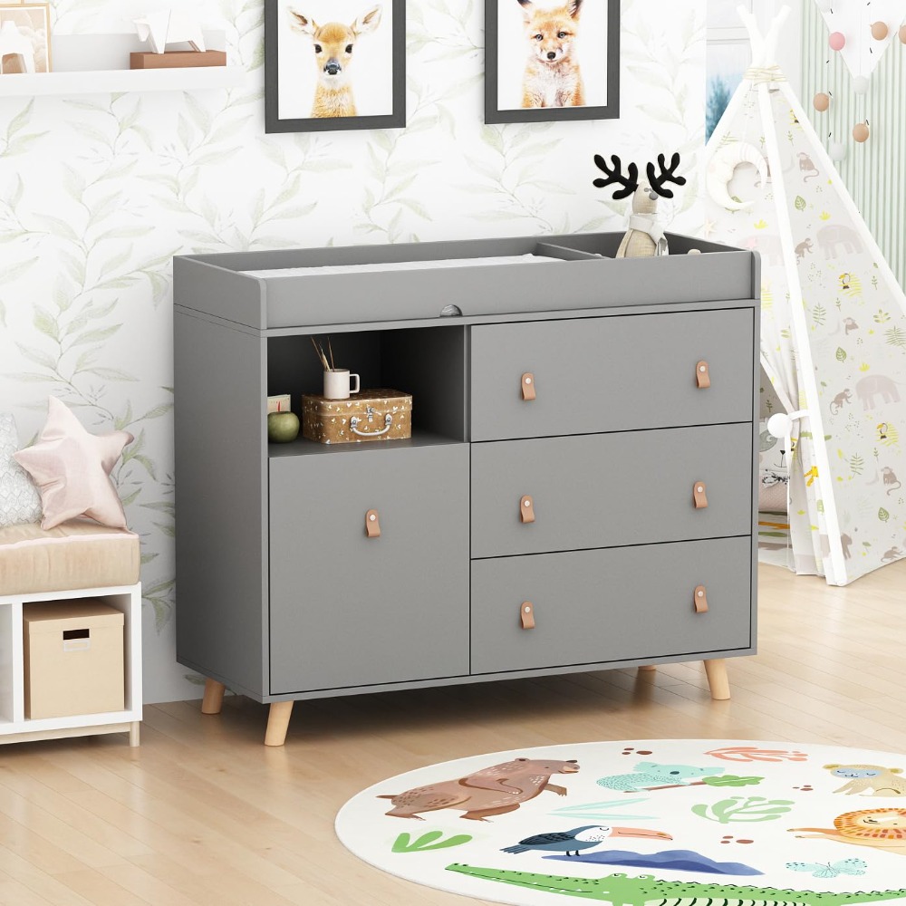 โต๊ะเปลี่ยนผ้าอ้อมเด็กอเนกประส - Baby Nursery Shelves บทวิจารณ์และราคา