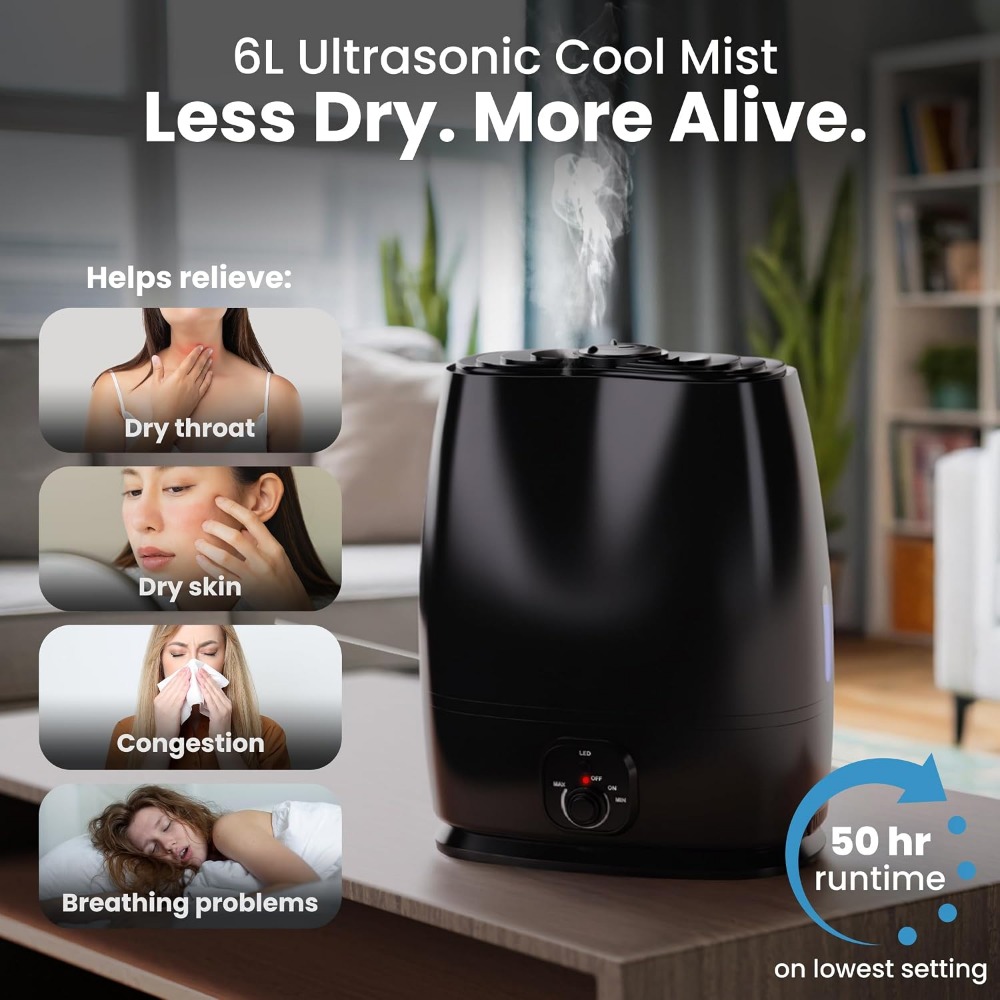 เครื่องทำความชื้นในห้องนอนขนาด - Humidifier Nursery Quiet บทวิจารณ์และราคา