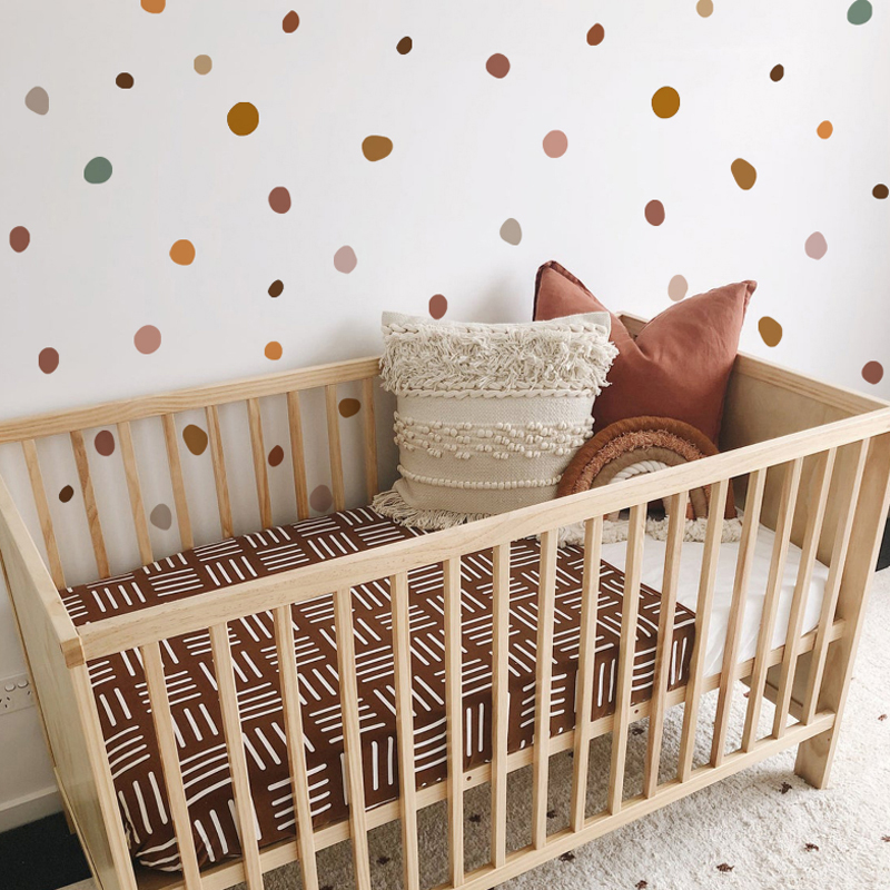 Boho เนอสเซอรี่ Polka Dot Crea - Baby Nursery Vintage บทวิจารณ์และราคา