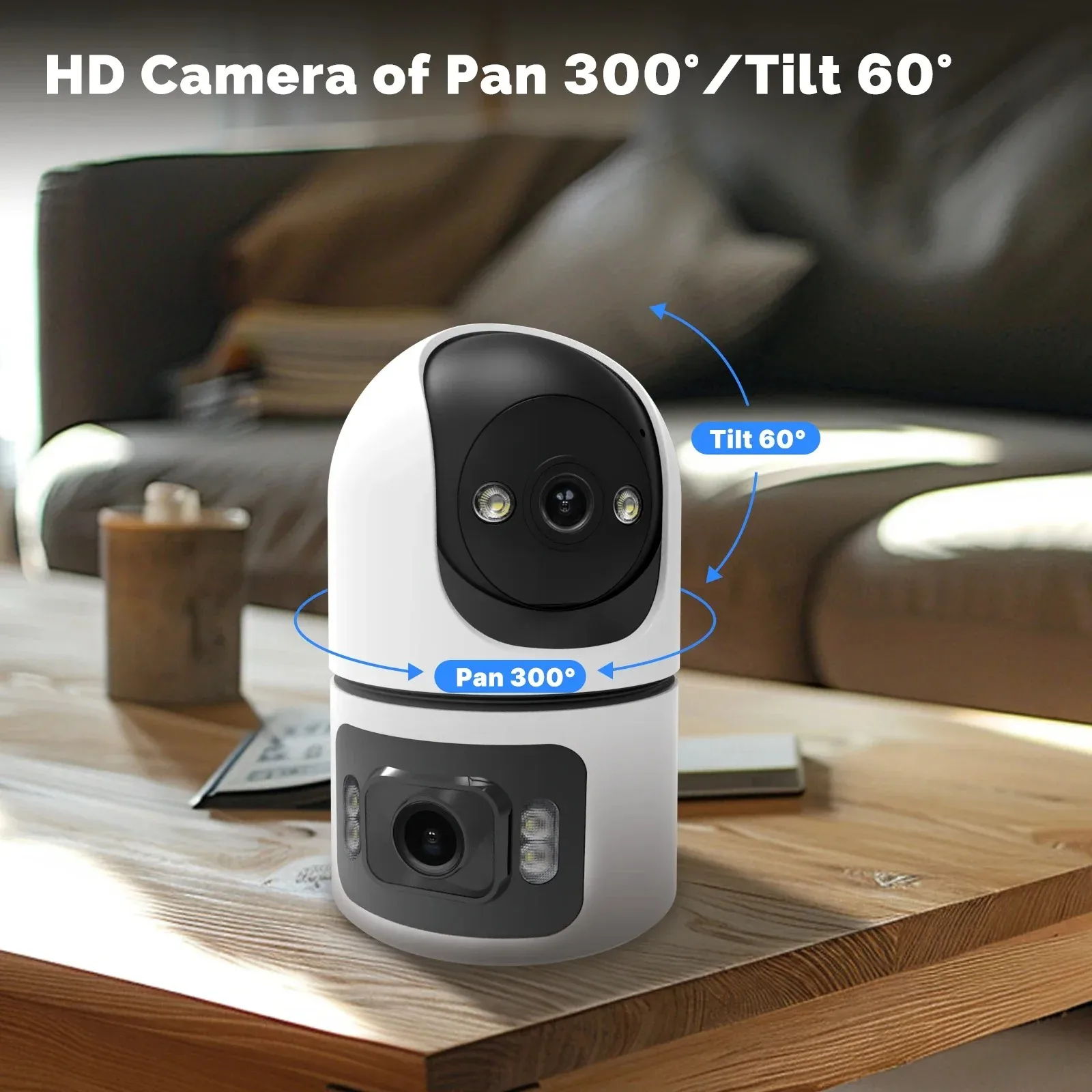 8MP WiFi IP กล้องเลนส์คู่เบบี้ - Baby Monitor Split Screen บทวิจารณ์และราคา