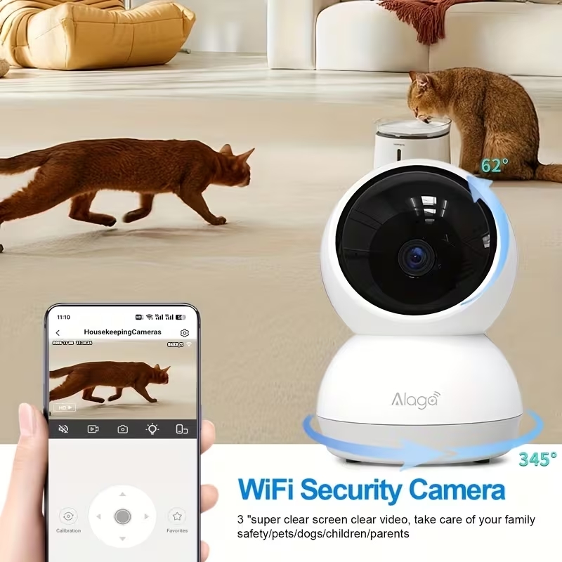 กล้องวงจรปิดอัจฉริยะ WiFi แบบไ - Baby Monitor Split Screen บทวิจารณ์และราคา