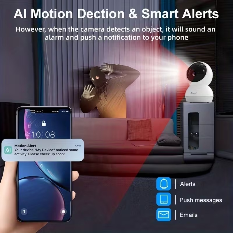 กล้องวงจรปิดอัจฉริยะ WiFi แบบไ - Baby Monitor Split Screen บทวิจารณ์และราคา