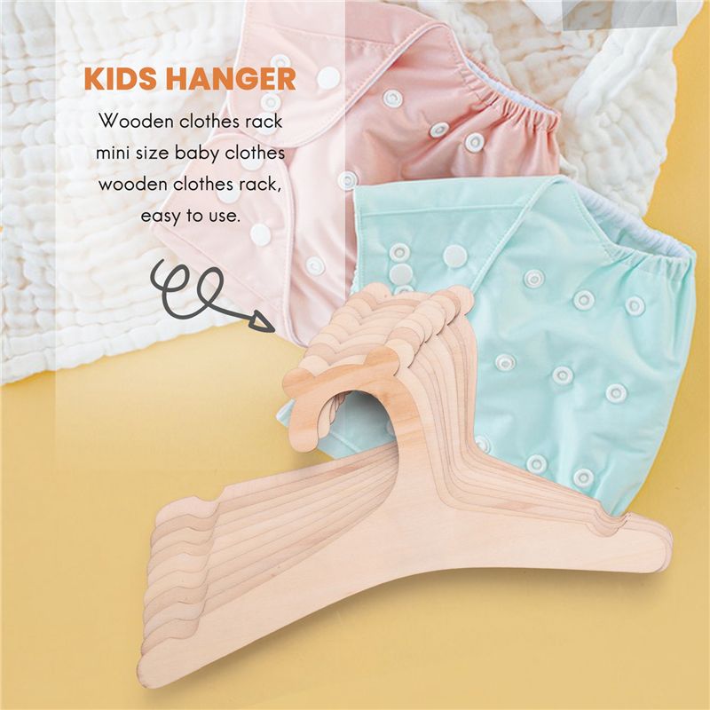 A04G-10 ชิ้น ไม้แขวนเสื้อเด็ก  - Baby Nursery Hangers บทวิจารณ์และราคา