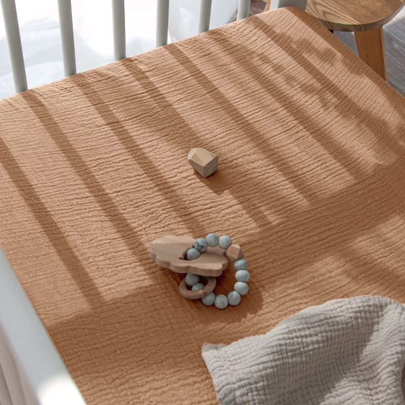 ผ้าปูเตียงผ้าฝ้ายมัสลินนุ่มระบ - Baby Nursery Carpet บทวิจารณ์และราคา