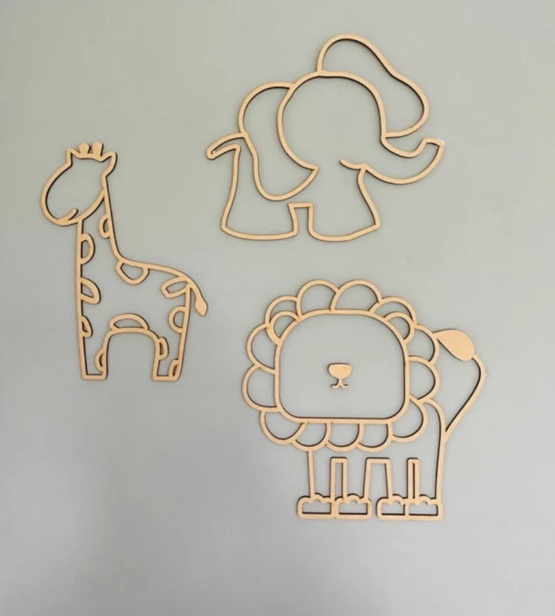 ชุดตกแต่งผนังรูปสัตว์กลวง 3 ชิ - Baby Nursery Kit บทวิจารณ์และราคา