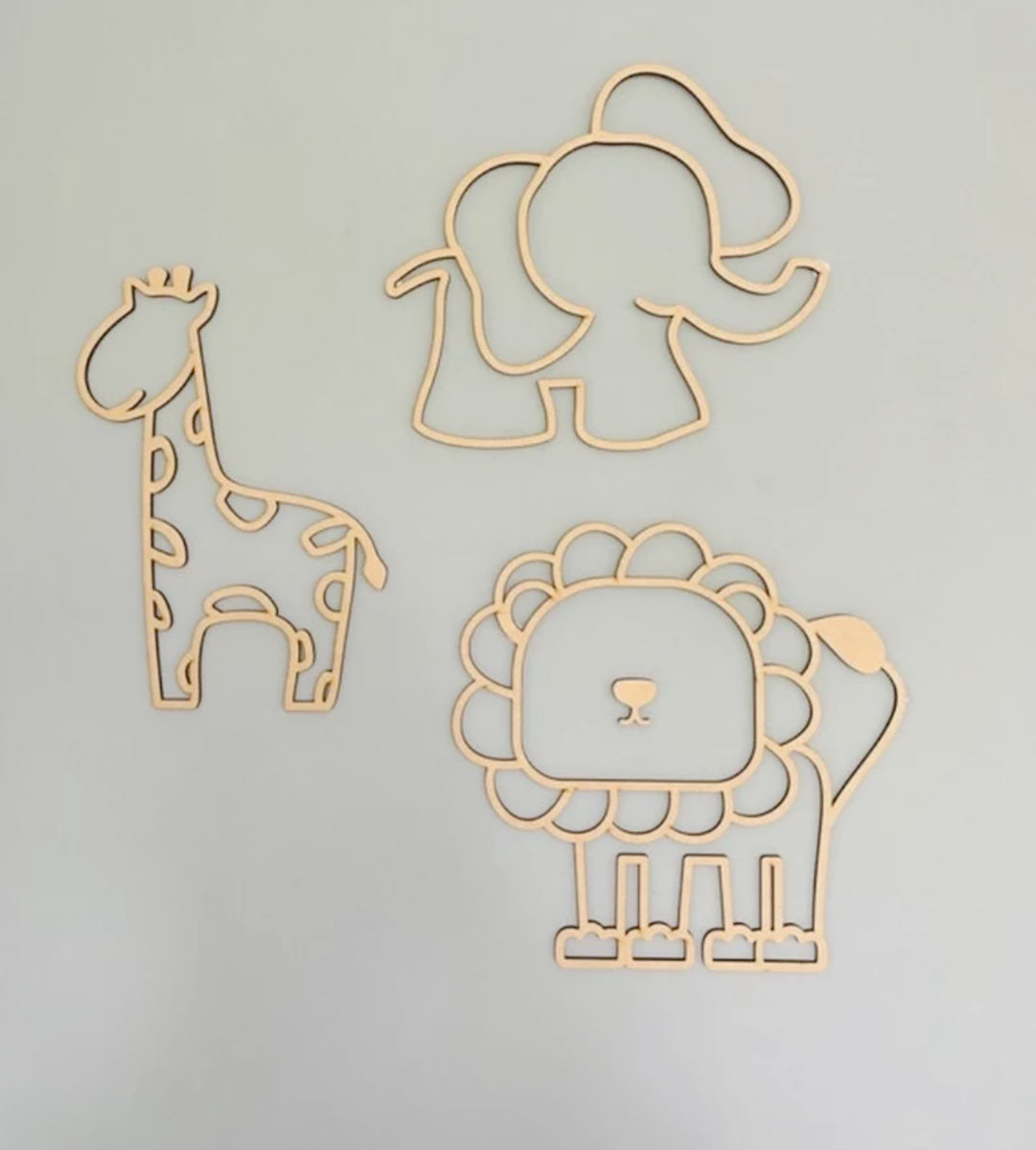 ชุดตกแต่งผนังรูปสัตว์กลวง 3 ชิ - Baby Nursery Kit บทวิจารณ์และราคา
