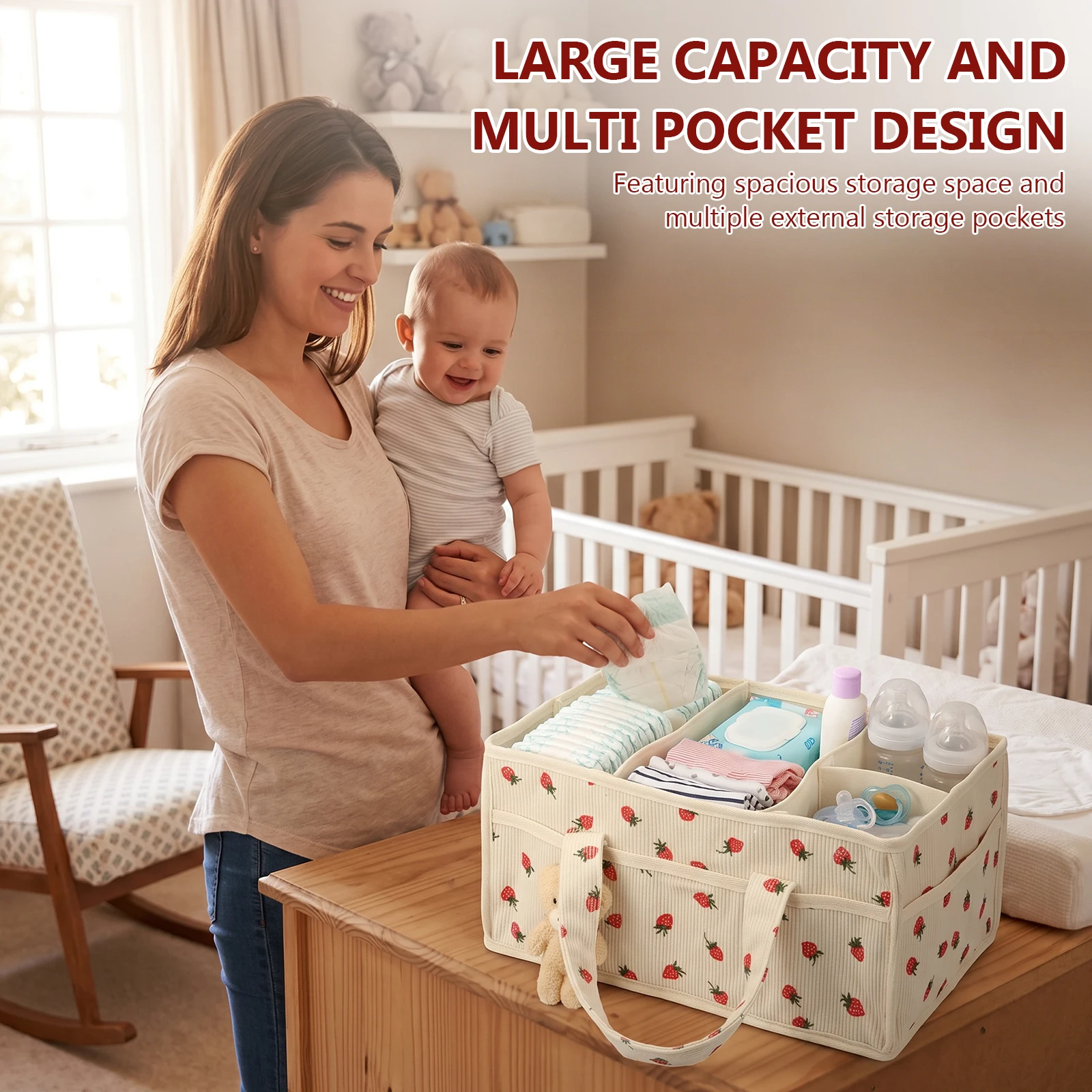 ตะกร้าเก็บผ้าเช็ดทำความสะอาดสำ - Baby Nursery Organization Ideas บทวิจารณ์และราคา