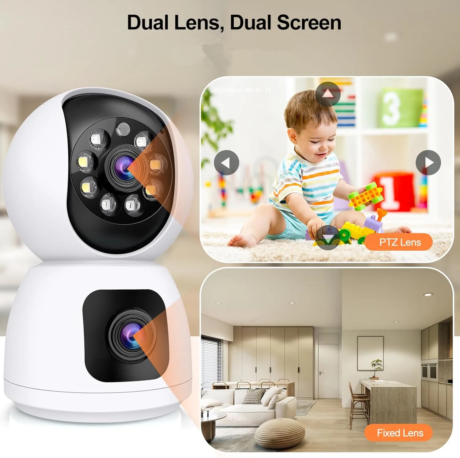 กล้องวงจรปิด Tuya 4K 8MP HD Wi - Baby Monitor Split Screen บทวิจารณ์และราคา