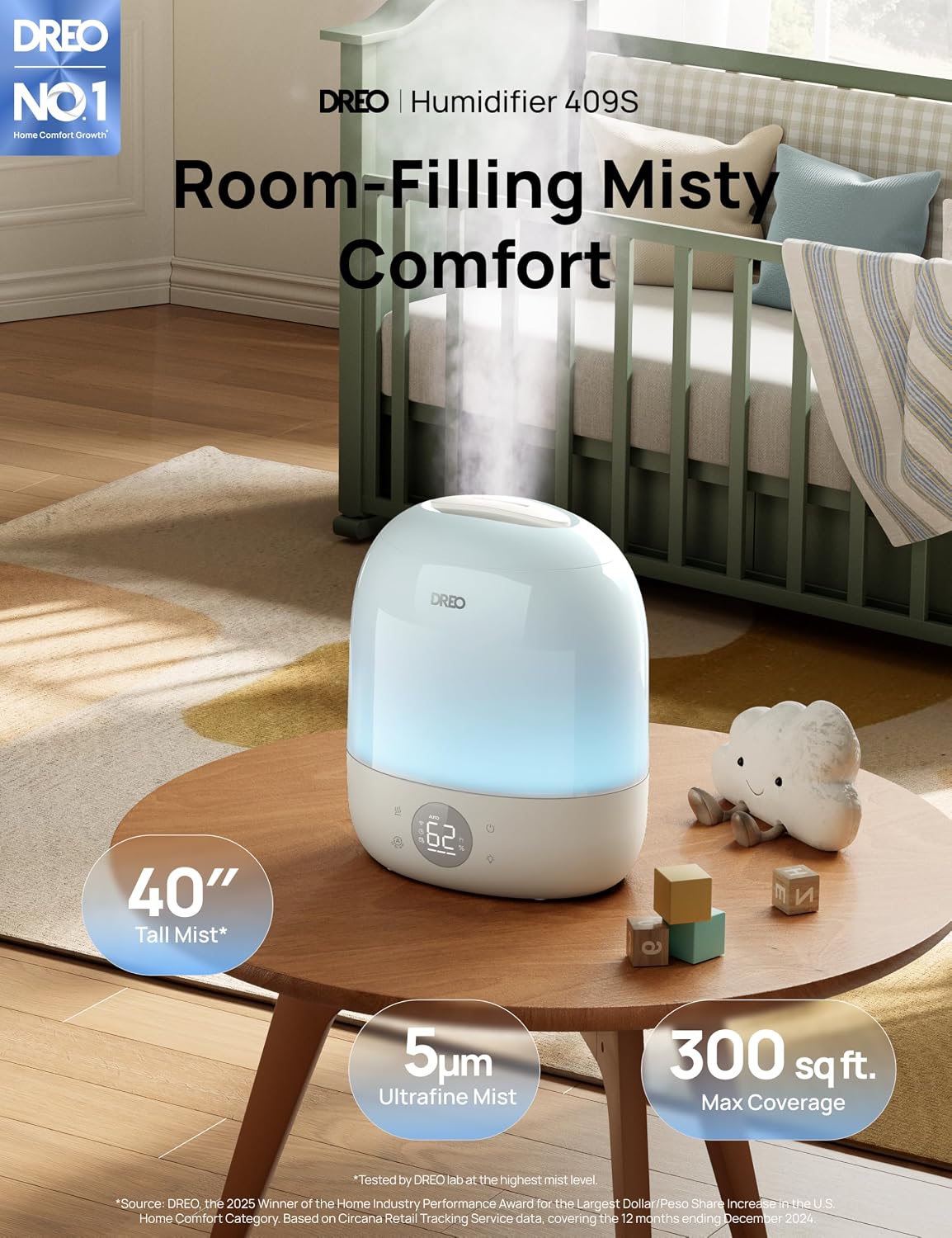 เครื่องเพิ่มความชื้นแบบละอองเย - Humidifier Nursery Quiet บทวิจารณ์และราคา