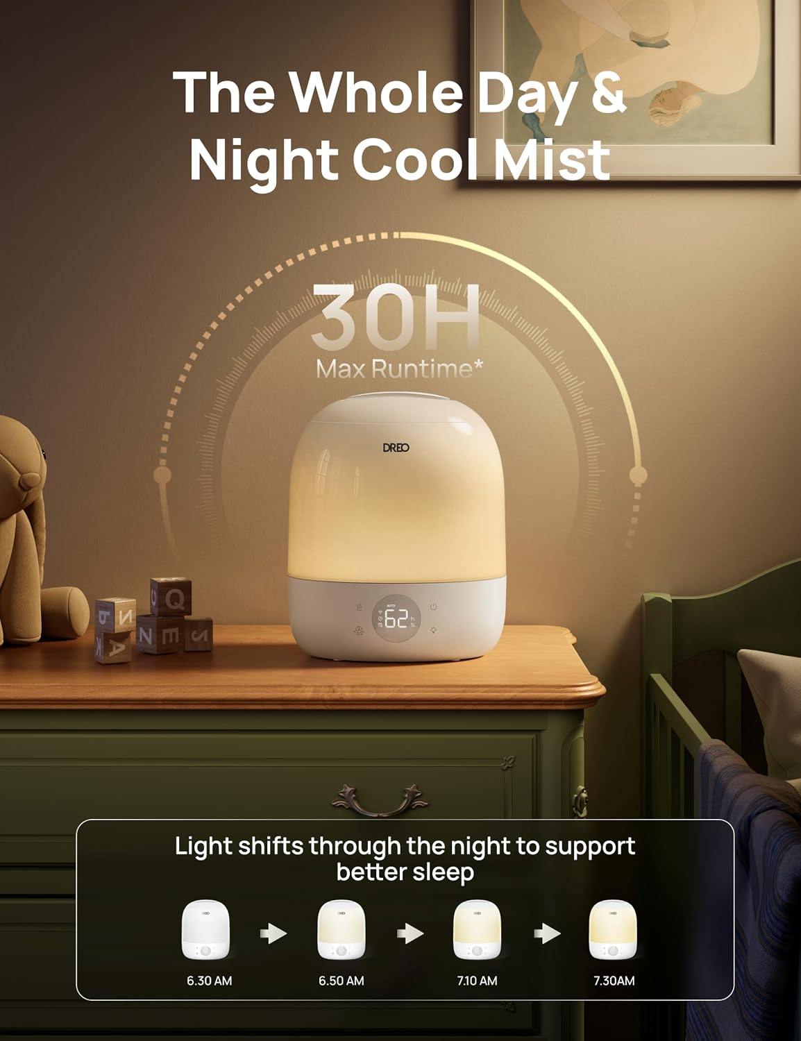 เครื่องเพิ่มความชื้นแบบละอองเย - Humidifier Nursery Quiet บทวิจารณ์และราคา