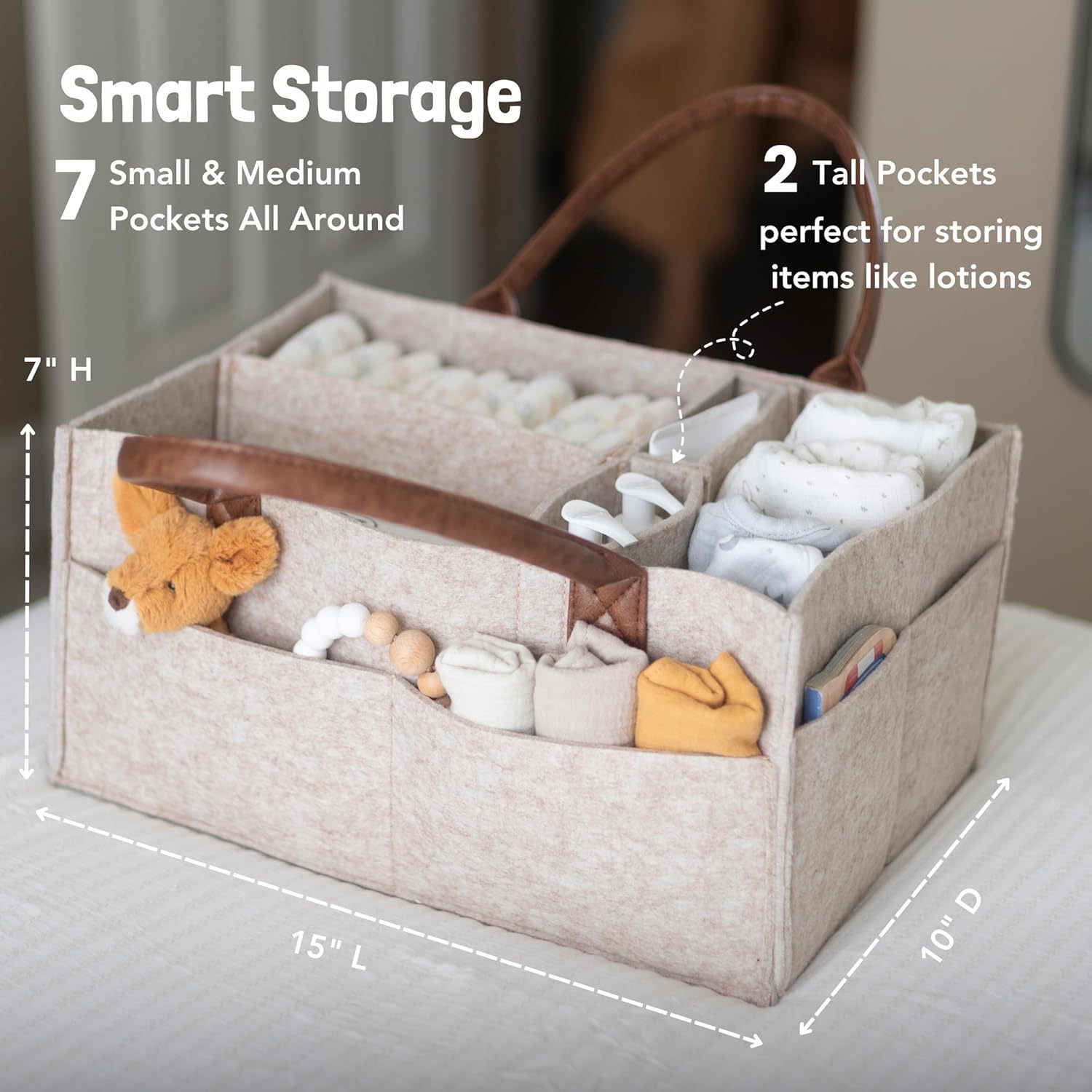 ตะกร้าเก็บของเด็กอ่อนแบบมีหูหิ - Baby Nursery Organization Ideas บทวิจารณ์และราคา