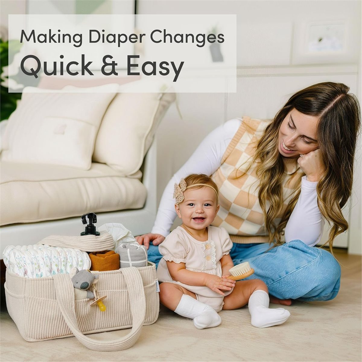 ตะกร้าใส่ผ้าอ้อมเด็ก Nices สำห - Baby Nursery Essentials บทวิจารณ์และราคา