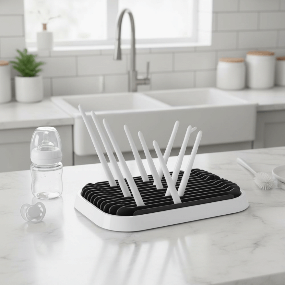ชั้นวางขวดนมแบบพับได้ ชั้นวางข - Baby Nursery Essentials บทวิจารณ์และราคา