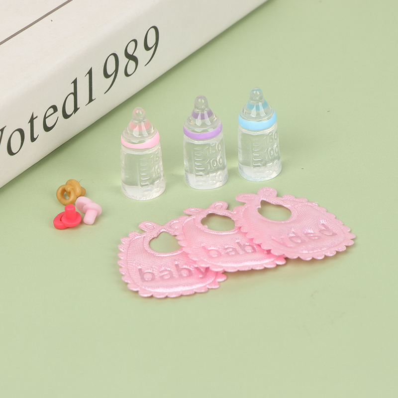 3ชิ้นบ้านตุ๊กตา1:12ขวดนมขนาดเล - Baby Nursery Kit บทวิจารณ์และราคา