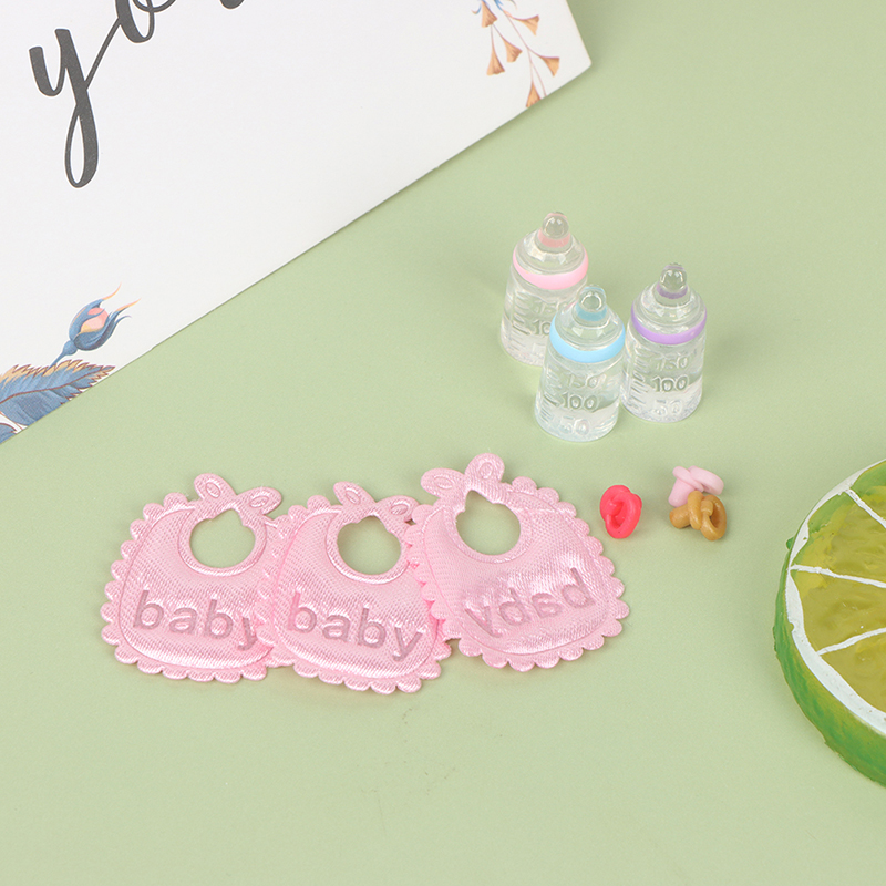 3ชิ้นบ้านตุ๊กตา1:12ขวดนมขนาดเล - Baby Nursery Kit บทวิจารณ์และราคา