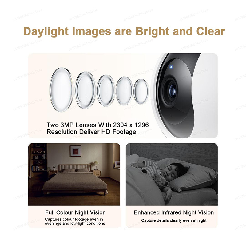 XIAOMI Smart Camera C300 เวอร์ - Baby Monitor Split Screen บทวิจารณ์และราคา