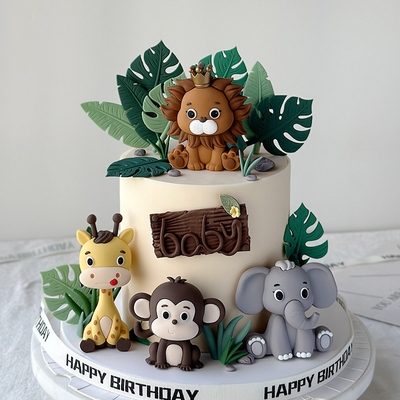 ชุดท็อปเปอร์เค้กสัตว์ซาฟารี -  - Baby Nursery Jungle Theme บทวิจารณ์และราคา