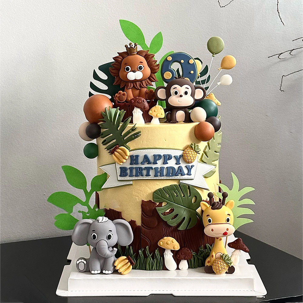 ชุดท็อปเปอร์เค้กสัตว์ซาฟารี -  - Baby Nursery Jungle Theme บทวิจารณ์และราคา