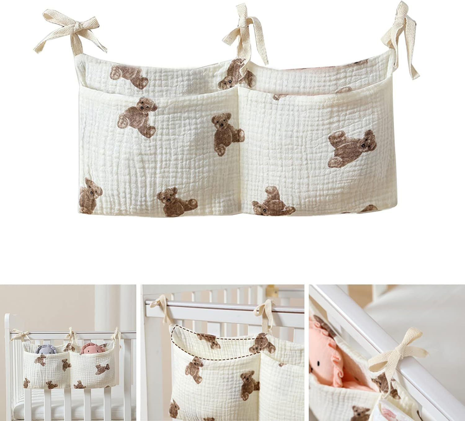 Baby Crib Organizer Cot Caddy  - Baby Nursery Organization Ideas บทวิจารณ์และราคา