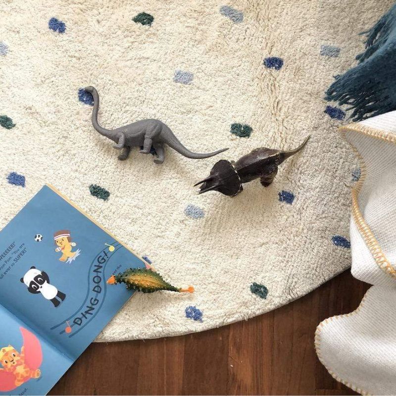 พรมขนนุ่มลายจุดสำหรับห้องนั่งเ - Baby Nursery Carpet บทวิจารณ์และราคา