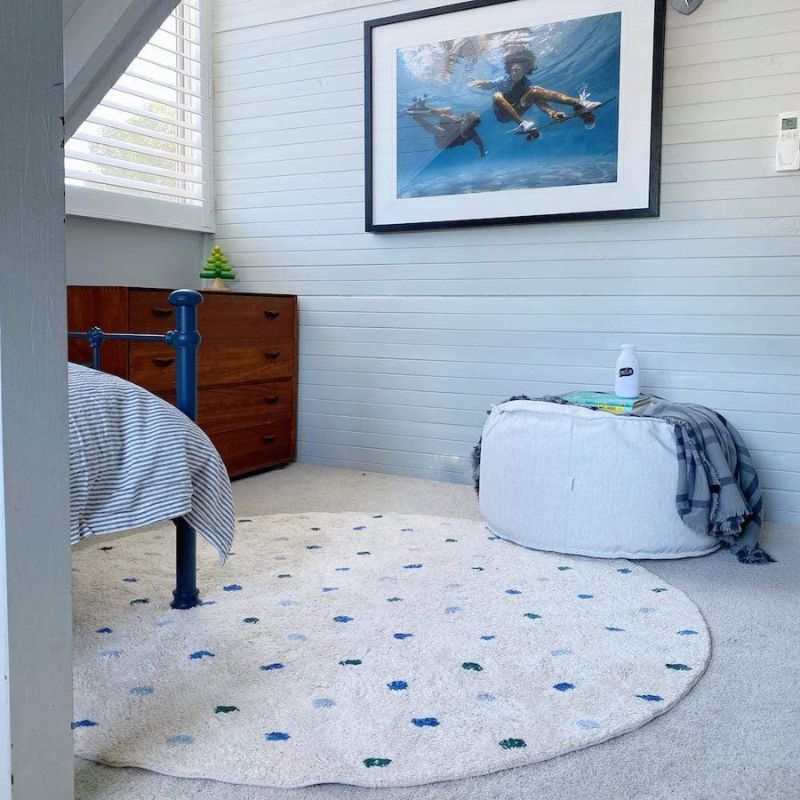 พรมขนนุ่มลายจุดสำหรับห้องนั่งเ - Baby Nursery Carpet บทวิจารณ์และราคา