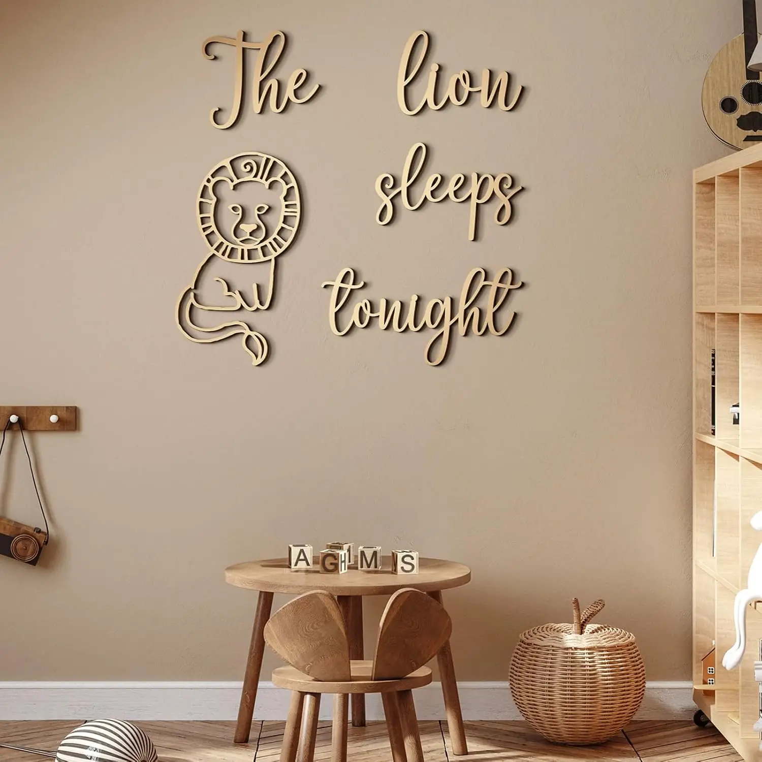 ของตกแต่งผนังไม้ลายสิงโตนอนหลั - Baby Nursery Jungle Theme บทวิจารณ์และราคา