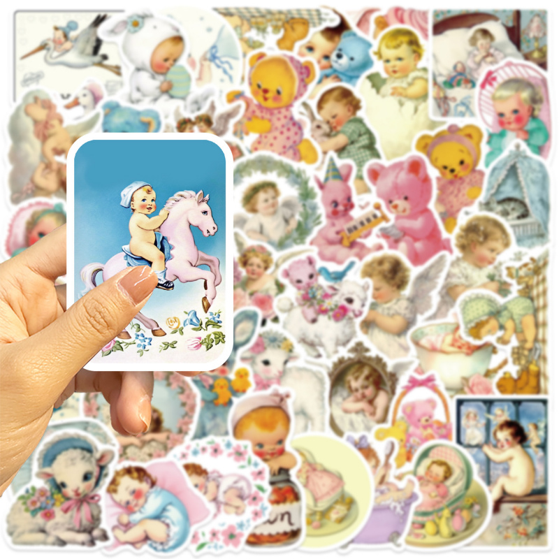 50 ชิ้น สติกเกอร์เด็กสไตล์วินเ - Baby Nursery Vintage บทวิจารณ์และราคา