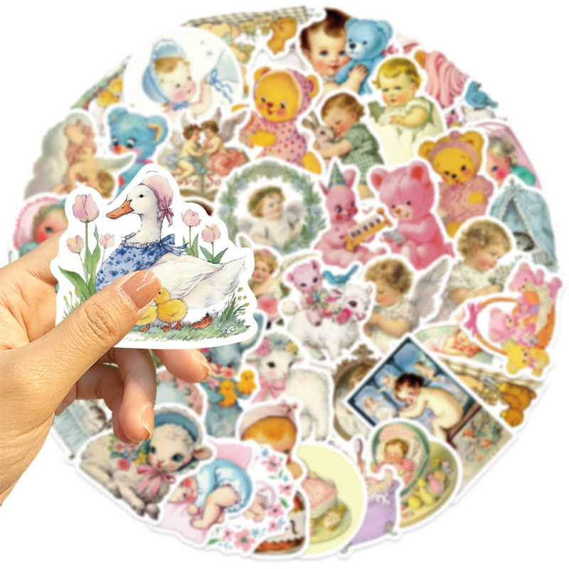 50 ชิ้น สติกเกอร์เด็กสไตล์วินเ - Baby Nursery Vintage บทวิจารณ์และราคา